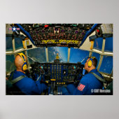 POSTER COCKPIT HERCULES C-130T (Devant)