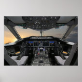 Poster cockpit Jet (Devant)