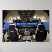 Poster cockpit Jet (Devant)