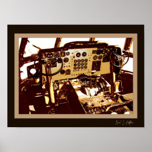 Poster Cockpit vintage