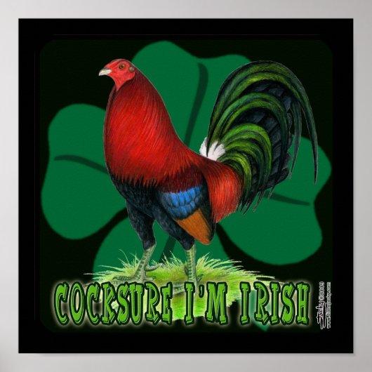 Poster Cocksure I'm Irish Too ! (Devant)