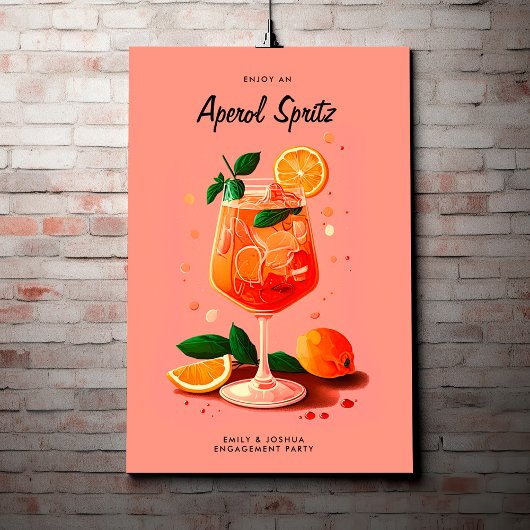 Poster Cocktail Aperol Spritz