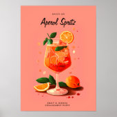 Poster Cocktail Aperol Spritz (Devant)