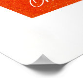 Poster Cocktail Aperol Spritz Gros verre orange (Coin)