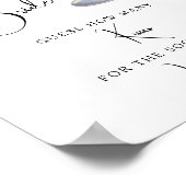 Poster Cocktail Bridal shower How many kisses (Coin)