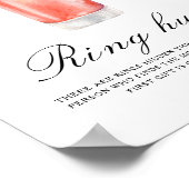 Poster Cocktail Bridal shower - Ring hunt game (Coin)