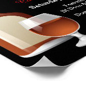 Poster Cocktail * choisir la couleur arrière - plan (Coin)