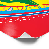 Poster Cocktail Coloré (Coin)
