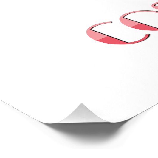 Poster Cocktail cosmopolite (Coin)