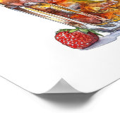 Poster Cocktail de fruits d'été Art (Coin)