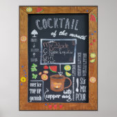 Poster Cocktail du mois (Devant)