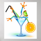 Poster Cocktail Frog (Devant)
