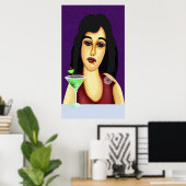 Poster Cocktail heure (Bureau à domicile)