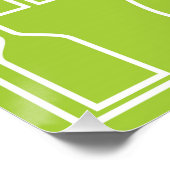 Poster Cocktail Lime green (Coin)