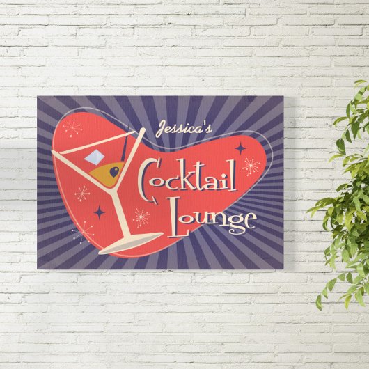 Poster Cocktail Lounge Au Milieu Du Siècle