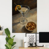 Poster Cocktail Martini de Peintre (Bureau à domicile)