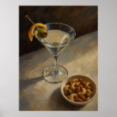 Poster Cocktail Martini de Peintre (Devant)