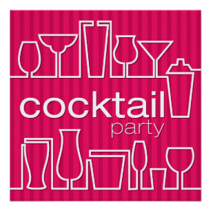 Poster Cocktail rose
