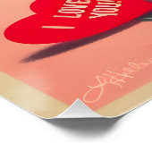 Poster Cocktail Valentine Martini du milieu du siècle (Coin)