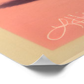 Poster Cocktail Valentine Martini du milieu du siècle (Coin)