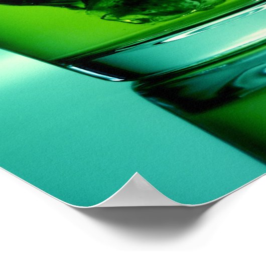 Poster Cocktail vert (Coin)