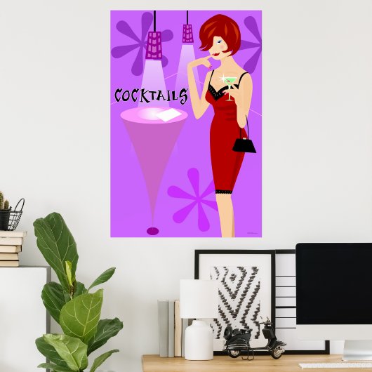 Poster Cocktails (Bureau à domicile)