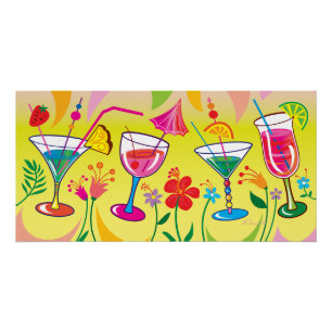 Poster Cocktails d'été