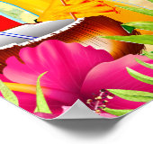 Poster Cocktails d'été tropicaux et la fête d'été de la p (Coin)