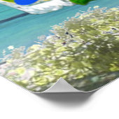 Poster Cocktails Rétro de Plage (Coin)