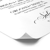 Poster Cocktails Signature Black Script (Coin)