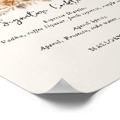 Poster Cocktails Signature et Fleurs Mariage neutre (Coin)