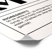 Poster Cocktails vintages : Mojito (Coin)