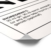 Poster Cocktails vintages : Negroni (Coin)