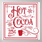 Poster Coco chaud Vintage Retro (Devant)