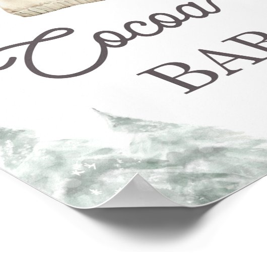 Poster Cocoa Bar Hot Chocolate Bar Baby It's Cold Outside (Coin)