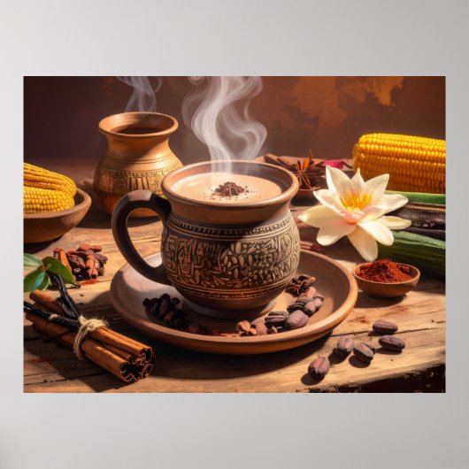 POSTER COCOA - MAYA - AZTÈQUE (Devant)