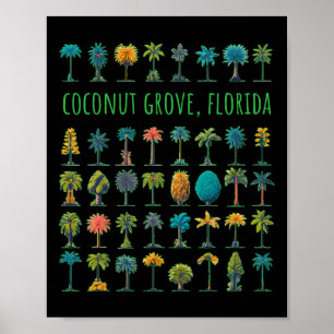 Poster Coconut Grove Floride