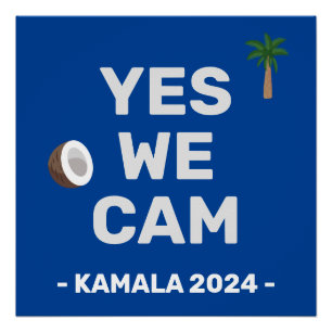 Poster Coconut Harris 2024 Oui On Cam