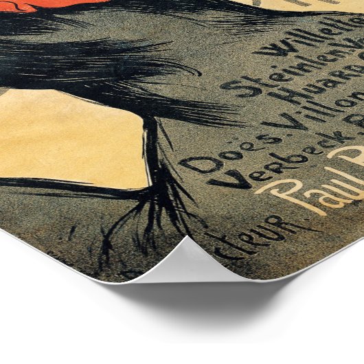 Poster Cocorico de l'artiste franco-suisse Théophile Alex (Coin)