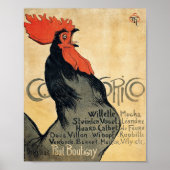 Poster Cocorico de l'artiste franco-suisse Théophile Alex (Devant)