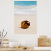 Poster Cocotier sur une plage tropicale (Cuisine)