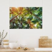 Poster Cocotiers palmiers sur la plage (Cuisine)