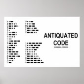 Poster Code antique (Code international du morse) (Devant)
