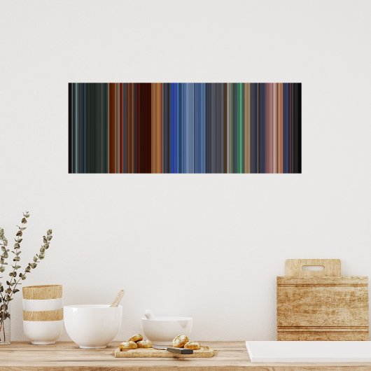 Poster Code-barre de film de héros (Cuisine)