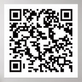 Poster Code barre QR numérisable (Devant)