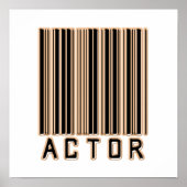 Poster Code-barres acteur (Devant)