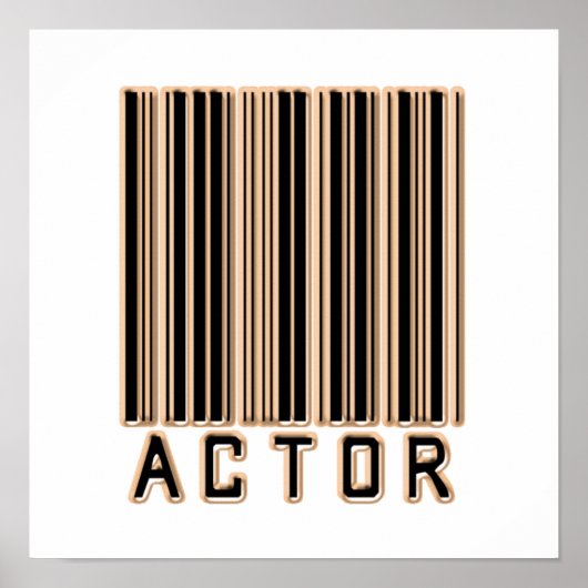 Poster Code-barres acteur (Devant)