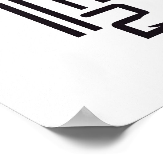 Poster Code-barres Tiger (Coin)