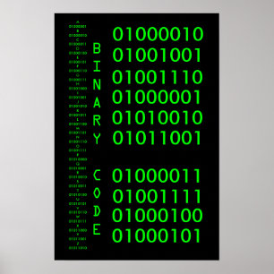 Poster Code binaire