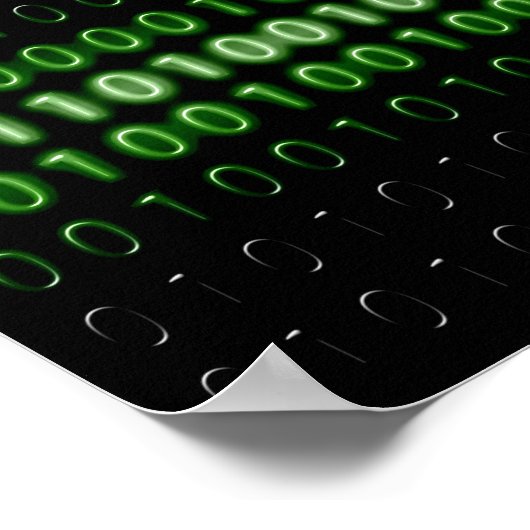 Poster code binaire-475664 COMPOSANT DE CODE BINAIRE ORDI (Coin)